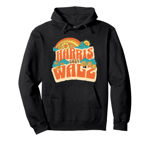 Harris Walz 2024 Preppy Aesthetic Hoodie - Trendy Graphic for Adults - T-Shirt, Sweatshirt, Hoodie