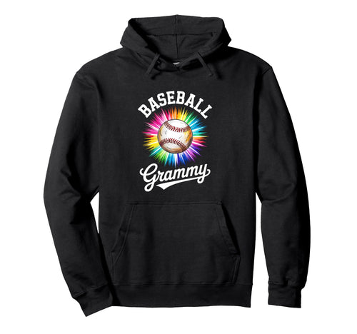 Baseball Grammy Tie Dye Colorful Hoodie - Streetwear Style for Adults - T-Shirt, Sweatshirt, Hoodie