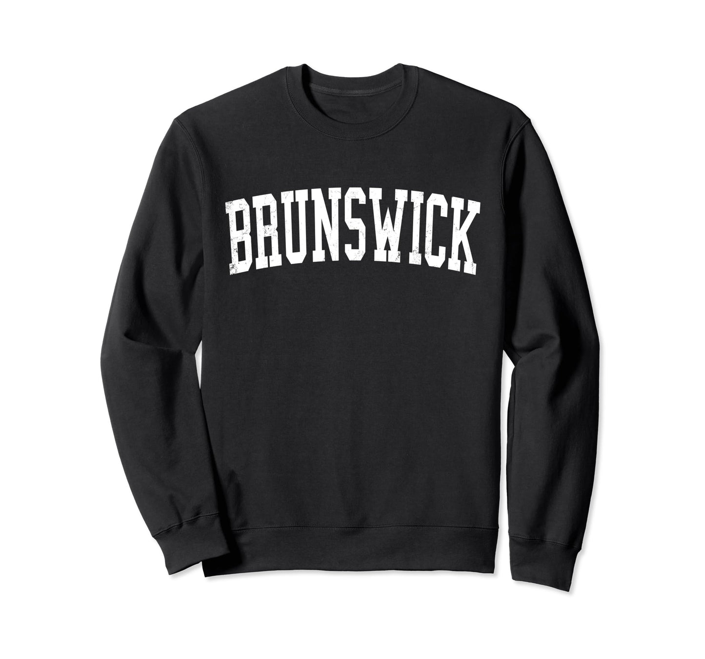 Brunswick Ga Distressed White Sweatshirt - Unique Graphic for Adults - T-Shirt, Sweatshirt, Hoodie