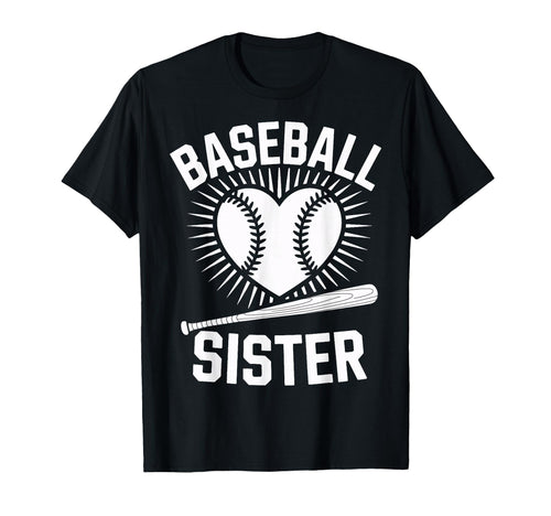 Baseball Sister Game Supporter T-Shirt - Graphic Print Unisex - T-Shirt, Sweatshirt, Hoodie
