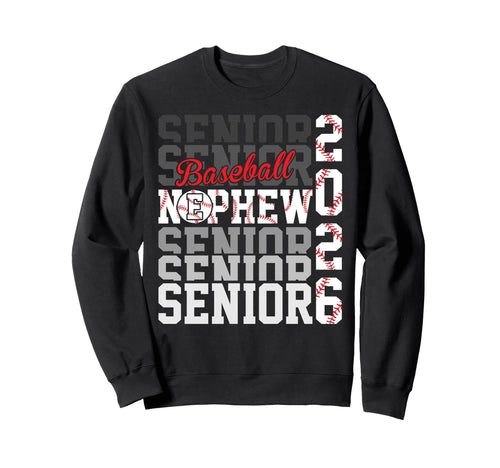 2026 Baseball Senior Nephew Sweatshirt - Graphic Print Men Women - T-Shirt, Sweatshirt, Hoodie