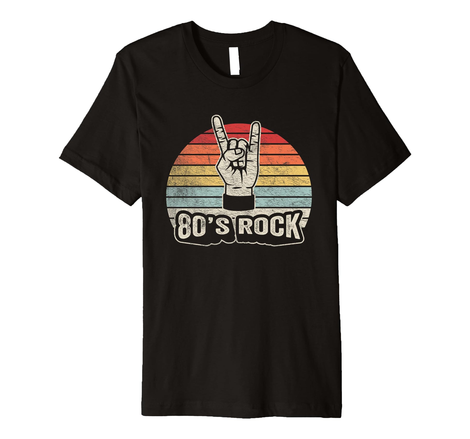 80S Rock Nostalgia Hand Symbol T-Shirt - Custom Art Print for Adults - T-Shirt, Sweatshirt, Hoodie