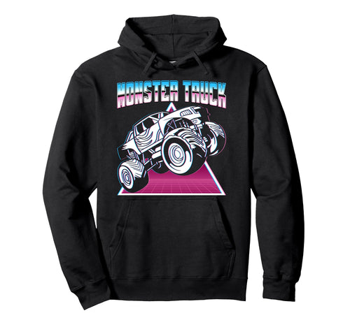 Vaporwave Aesthetic Monster Truck Hoodie - Aesthetic Graphic for Adults - T-Shirt, Sweatshirt, Hoodie