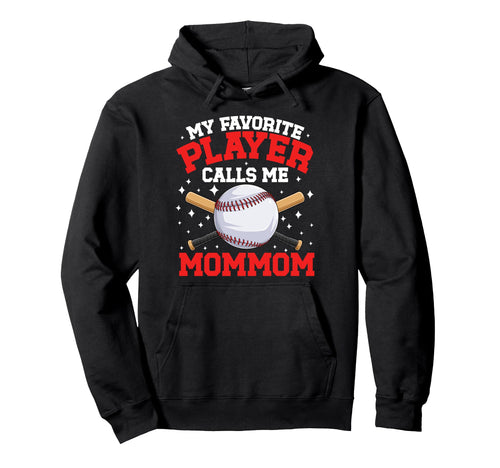 Proud Baseball Mommom Baseball Player Hoodie - Unique Graphic Men Women - T-Shirt, Sweatshirt, Hoodie