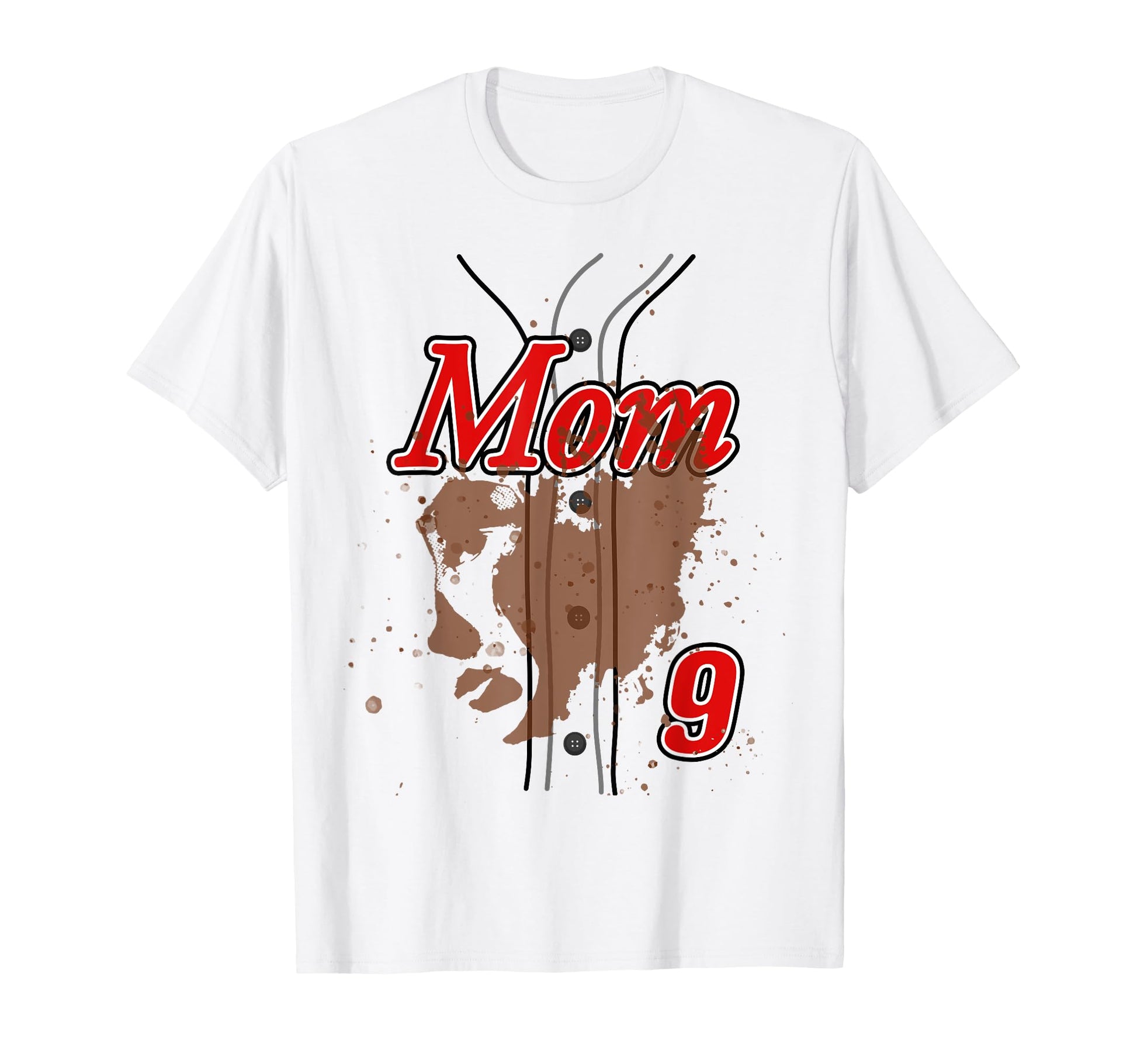 Baseball Mom Baseball Jersey 9 Favorite T-Shirt - Graphic Print Men Women - T-Shirt, Sweatshirt, Hoodie
