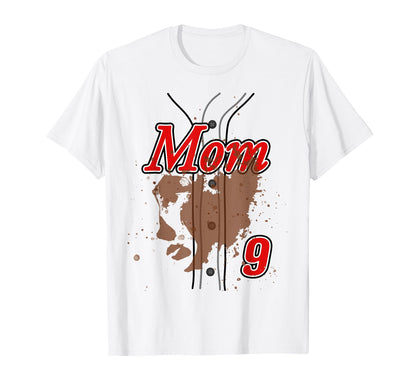 Baseball Mom Baseball Jersey 9 Favorite T-Shirt - Graphic Print Men Women - T-Shirt, Sweatshirt, Hoodie