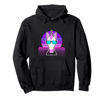 Aesthetic Vaporwave Outfits Unicorn Hoodie - Unique Graphic Men Women - T-Shirt, Sweatshirt, Hoodie