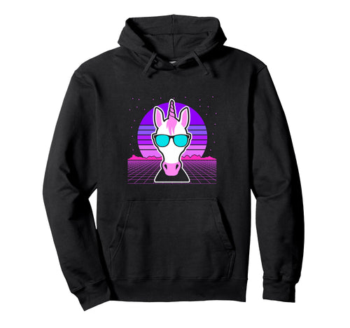Aesthetic Vaporwave Outfits Unicorn Hoodie - Unique Graphic Men Women - T-Shirt, Sweatshirt, Hoodie