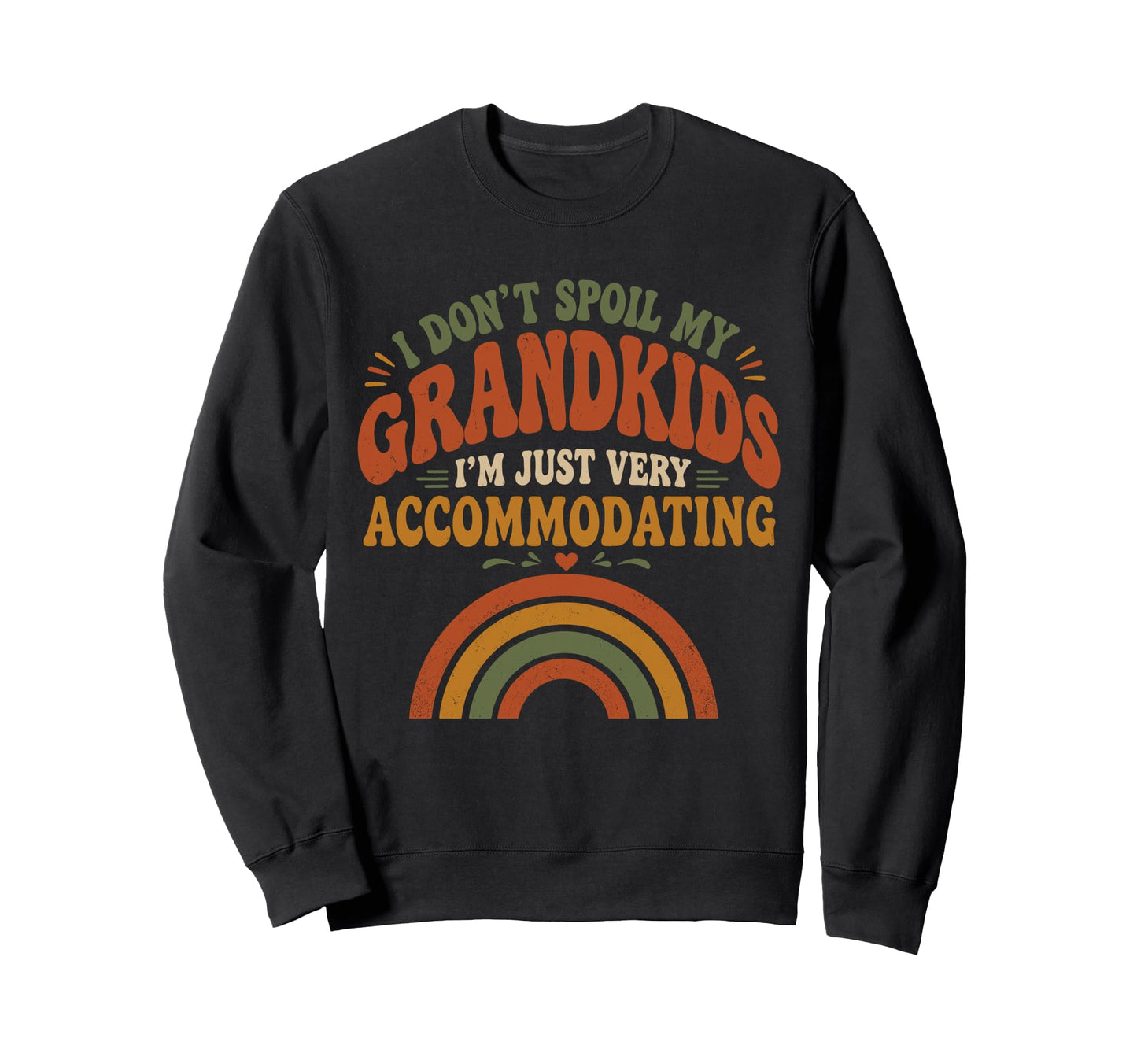 Grandkids Grandparents Funny Rainbow Sweatshirt - Novelty Apparel Men Women - T-Shirt, Sweatshirt, Hoodie
