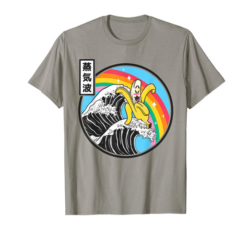 Japanese Banana Great Wave Kawaii T-Shirt - Aesthetic Graphic for Adults - T-Shirt, Sweatshirt, Hoodie