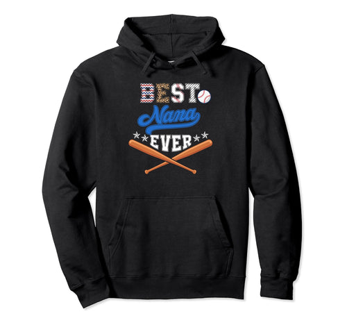 Baseball Nana Grandma Mothers Day Hoodie - Fun Novelty Design Men Women - T-Shirt, Sweatshirt, Hoodie