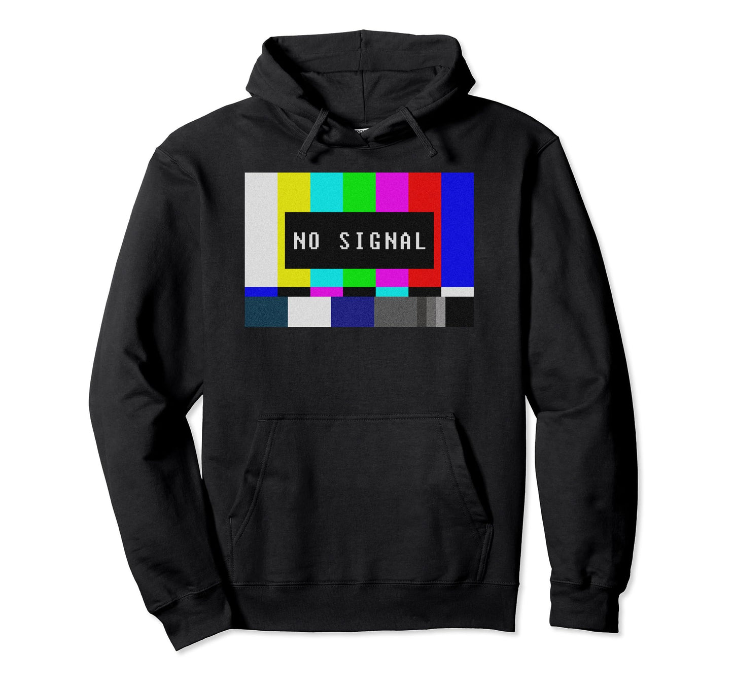 No Signal Tv Test Pattern Television Hoodie - Novelty Apparel Men Women - T-Shirt, Sweatshirt, Hoodie