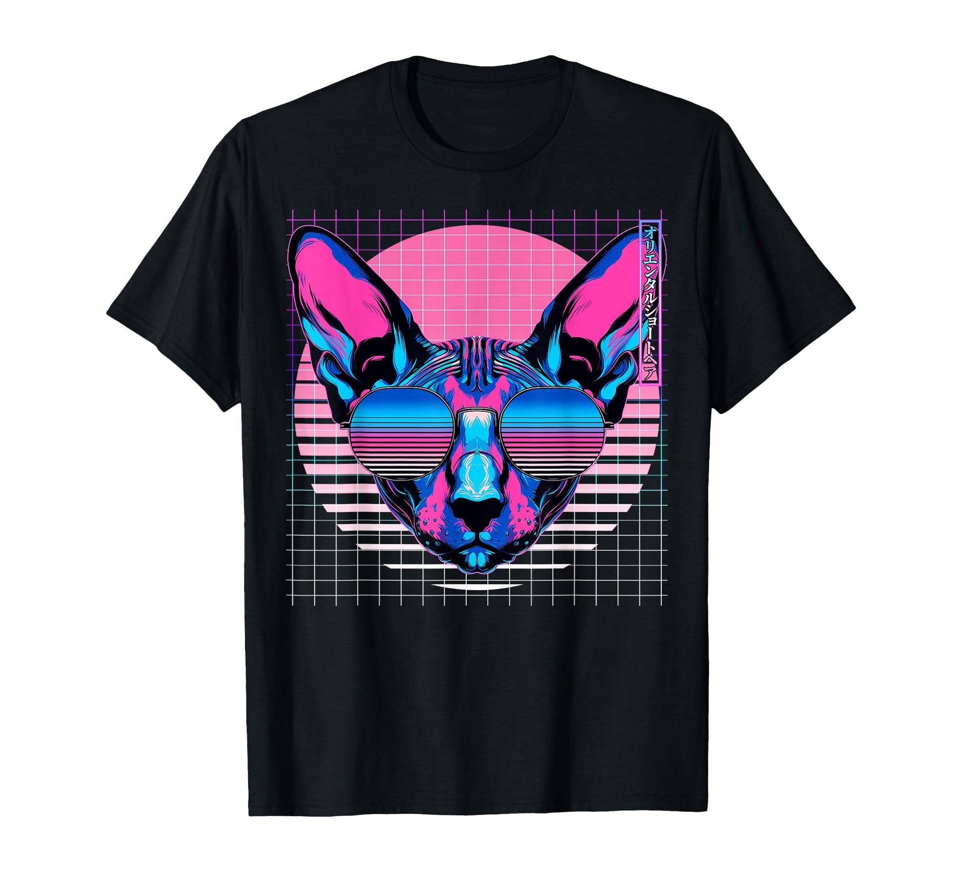 Oriental Shorthair Sunglasses Cat T-Shirt - Unique Graphic Men Women - T-Shirt, Sweatshirt, Hoodie