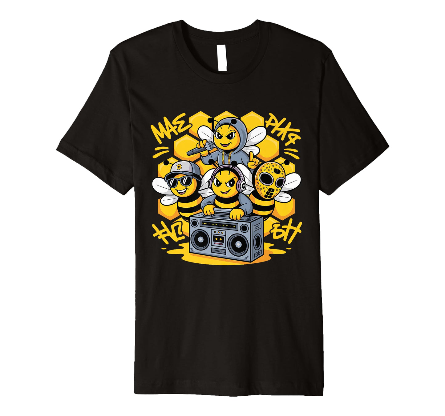 Bees Hip Hop Dance Crew Old School Rap T-Shirt - Novelty Apparel Men Women - T-Shirt, Sweatshirt, Hoodie