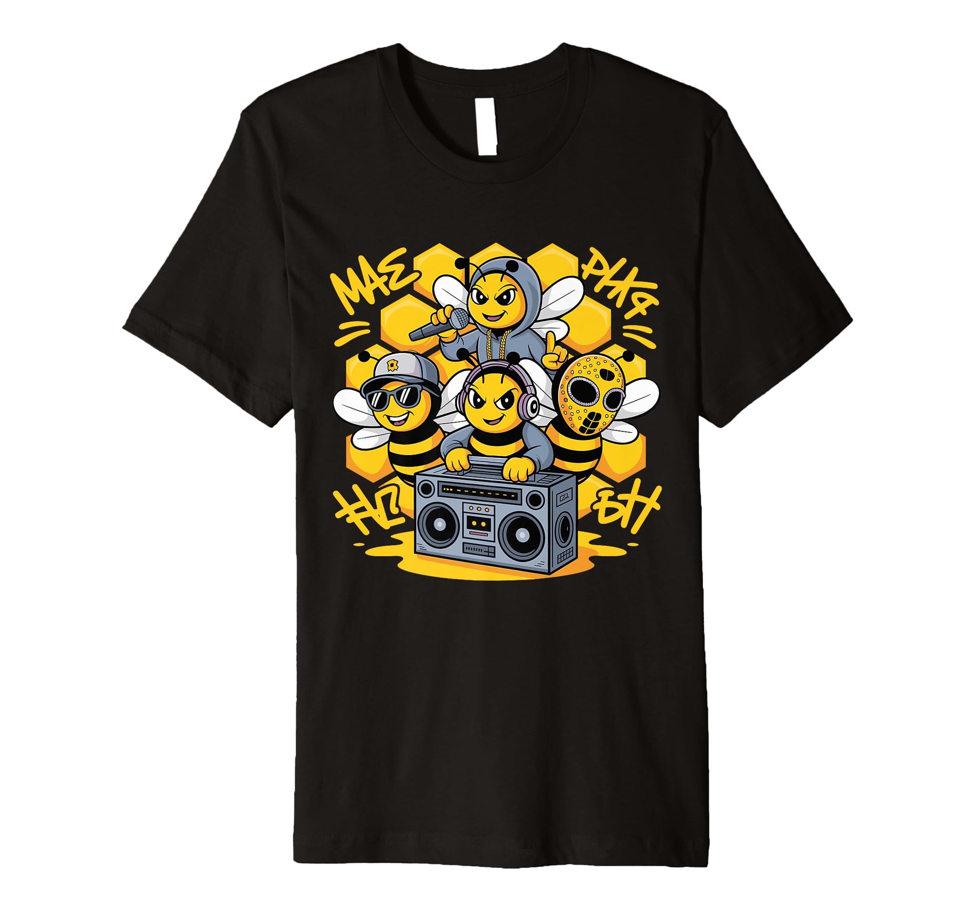 Bees Hip Hop Dance Crew Old School Rap T-Shirt - Novelty Apparel Men Women - T-Shirt, Sweatshirt, Hoodie