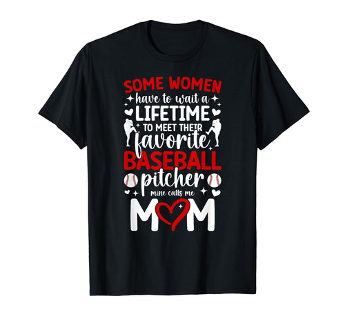 Proud Baseball Pitcher Mom Baseball T-Shirt - Unique Graphic for Adults - T-Shirt, Sweatshirt, Hoodie
