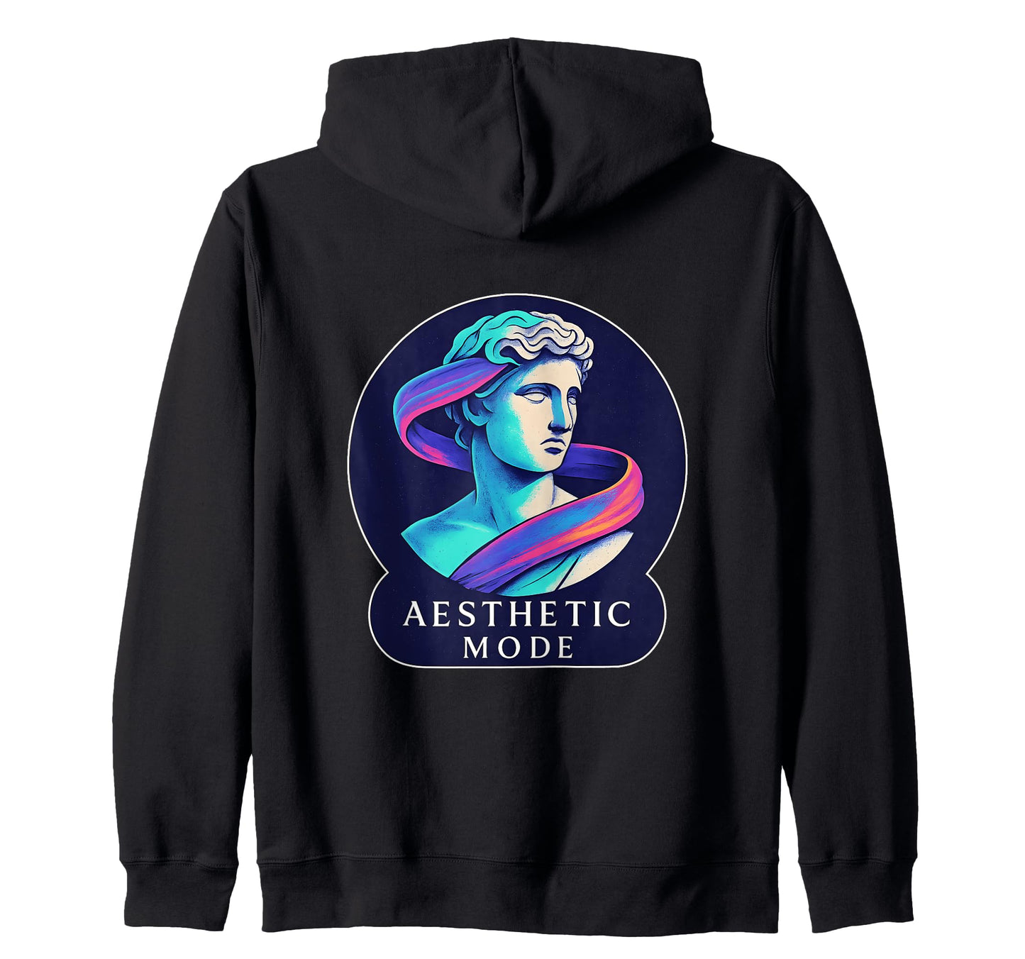 Aesthetic Mode Vaporwave Statue Sweatshirt - Custom Art Print for Adults - T-Shirt, Sweatshirt, Hoodie