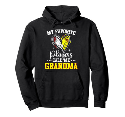 My Favorite Baseball Softball Hoodie - Casual Everyday Wear Men Women - T-Shirt, Sweatshirt, Hoodie
