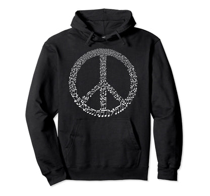 Peace Symbol Love And Peace Hippie Hoodie - Aesthetic Graphic Men Women - T-Shirt, Sweatshirt, Hoodie