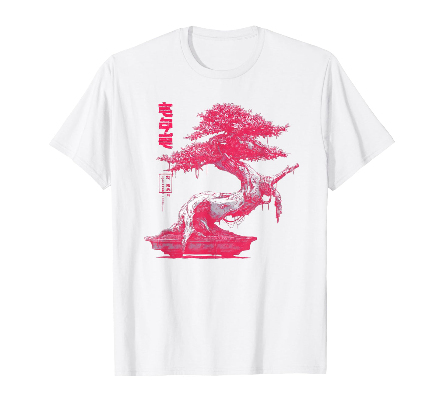 Japanese Bonsai Tree Cyberpunk Aesthetic T-Shirt - Streetwear Style Unisex - T-Shirt, Sweatshirt, Hoodie