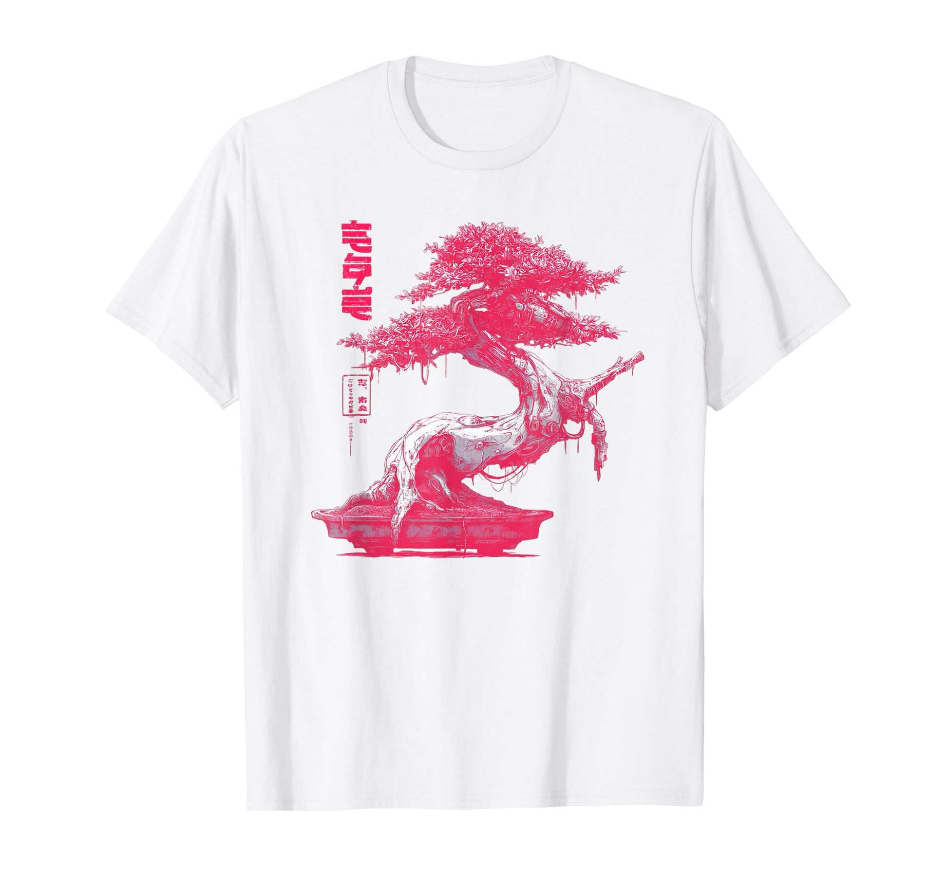 Japanese Bonsai Tree Cyberpunk Aesthetic T-Shirt - Streetwear Style Unisex - T-Shirt, Sweatshirt, Hoodie