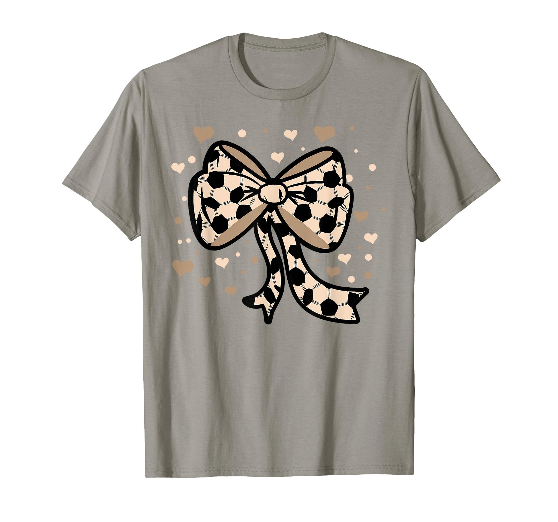 Soccer Ball Coquette Bow Game Day Soccer T-Shirt - Novelty Apparel Unisex - T-Shirt, Sweatshirt, Hoodie