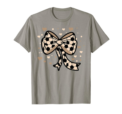 Soccer Ball Coquette Bow Game Day Soccer T-Shirt - Novelty Apparel Unisex - T-Shirt, Sweatshirt, Hoodie
