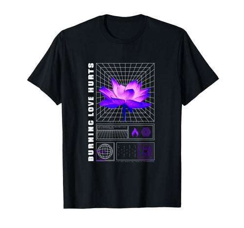 Lotus Petal Vaporwave Aesthetic T-Shirt - Casual Everyday Wear Men Women - T-Shirt, Sweatshirt, Hoodie
