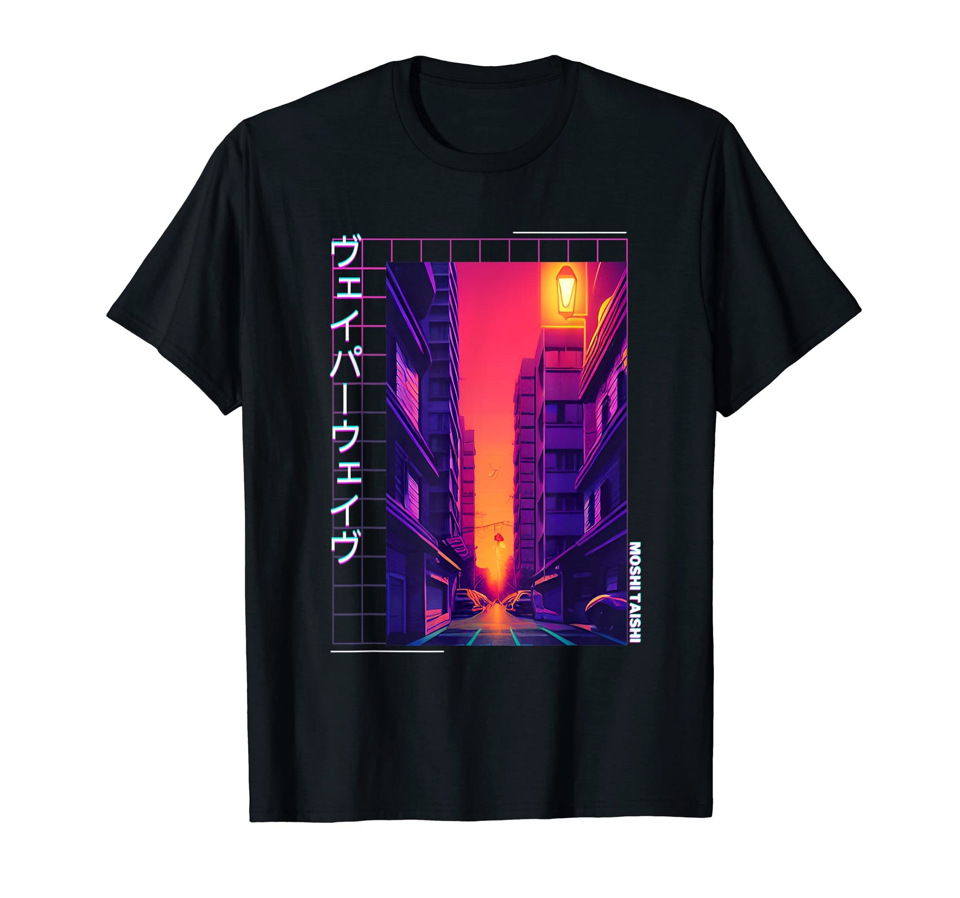90S Synthwave Japanese Vaporwave T-Shirt - Casual Everyday Wear for Adults - T-Shirt, Sweatshirt, Hoodie