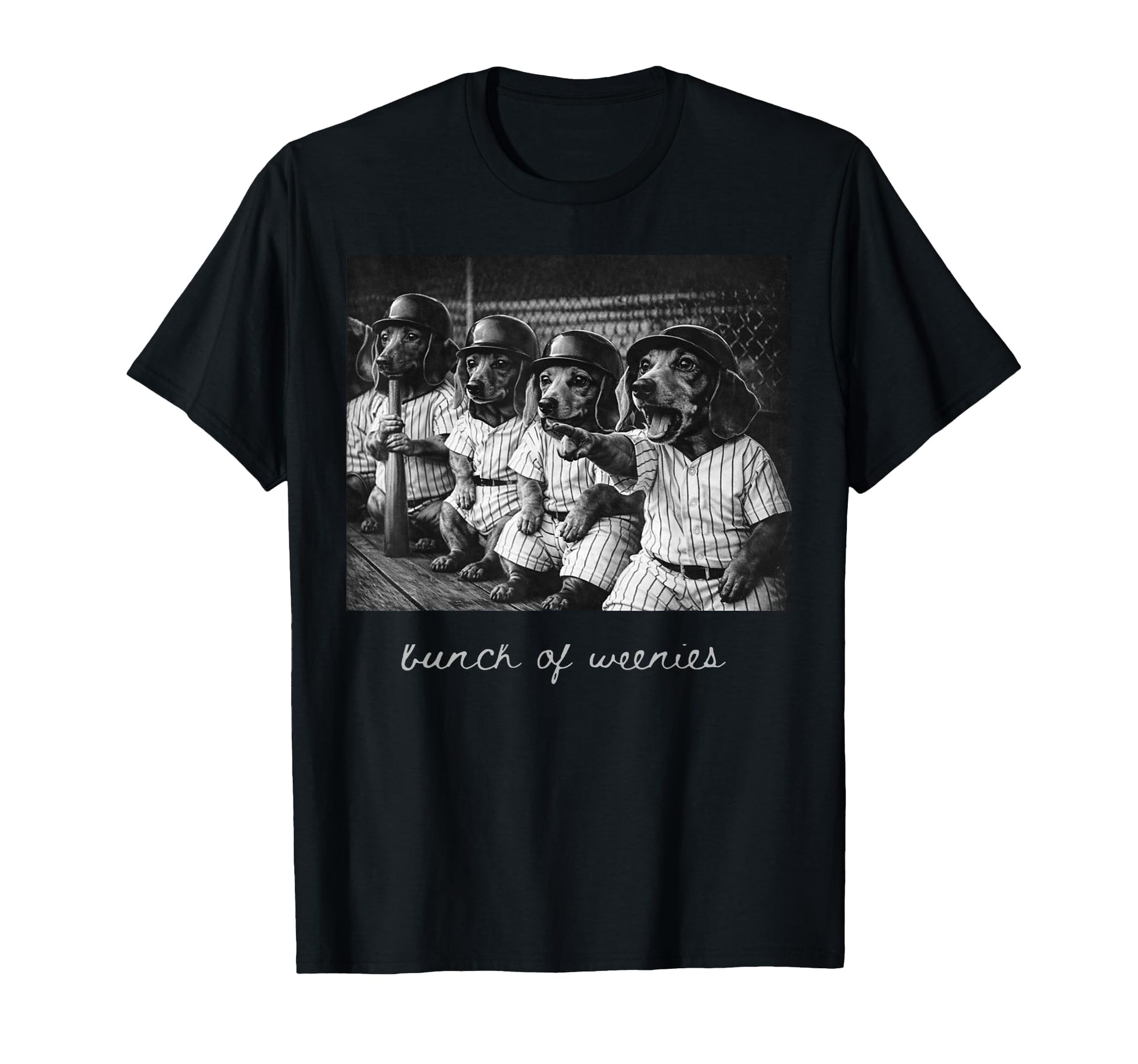 Bunch Weenies Funny Weenies Dachshund T-Shirt - Minimalist Print Men Women - T-Shirt, Sweatshirt, Hoodie
