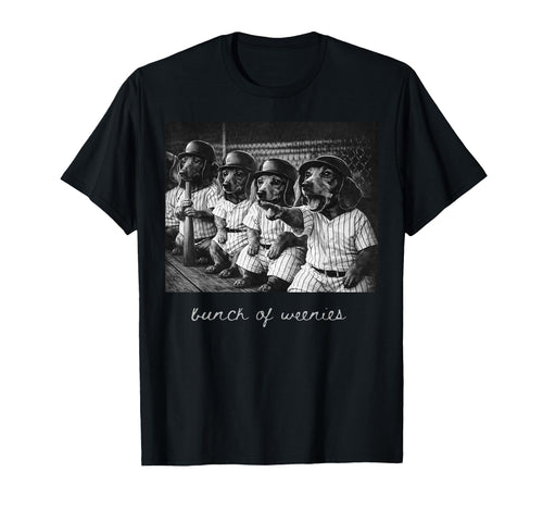 Bunch Weenies Funny Weenies Dachshund T-Shirt - Minimalist Print Men Women - T-Shirt, Sweatshirt, Hoodie