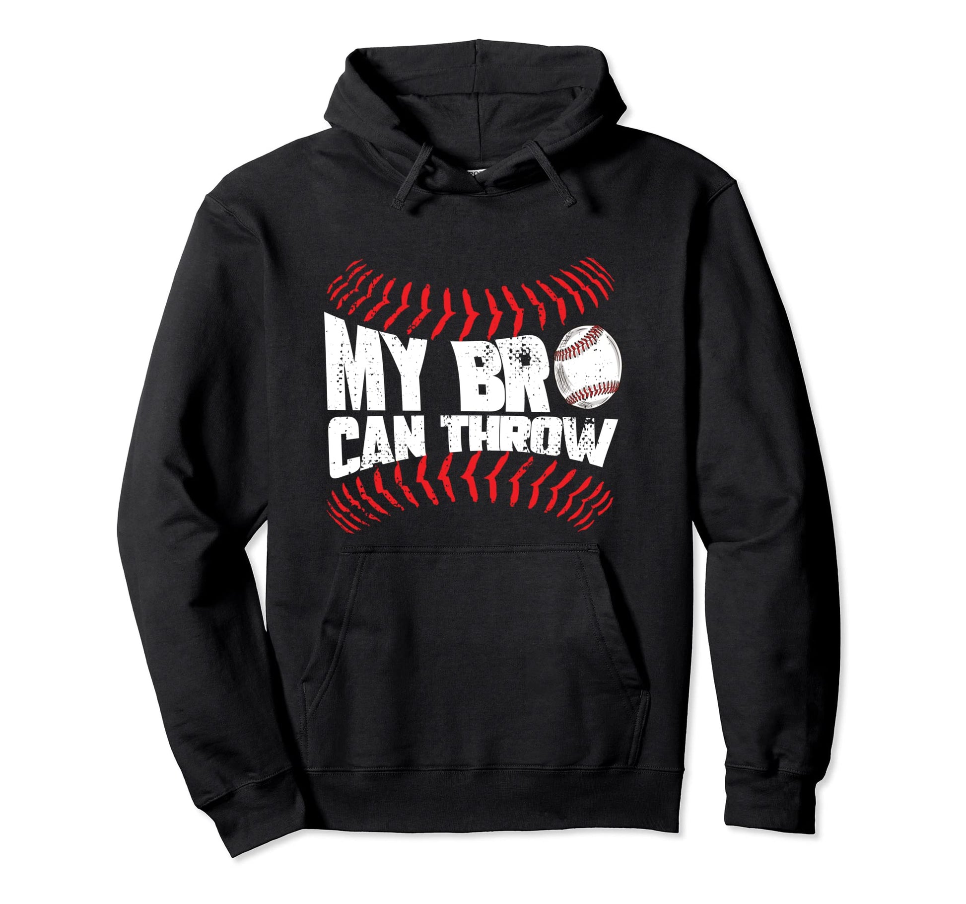 Baseball Pitcher Funny Brother Sister Hoodie - Minimalist Print for Adults - T-Shirt, Sweatshirt, Hoodie