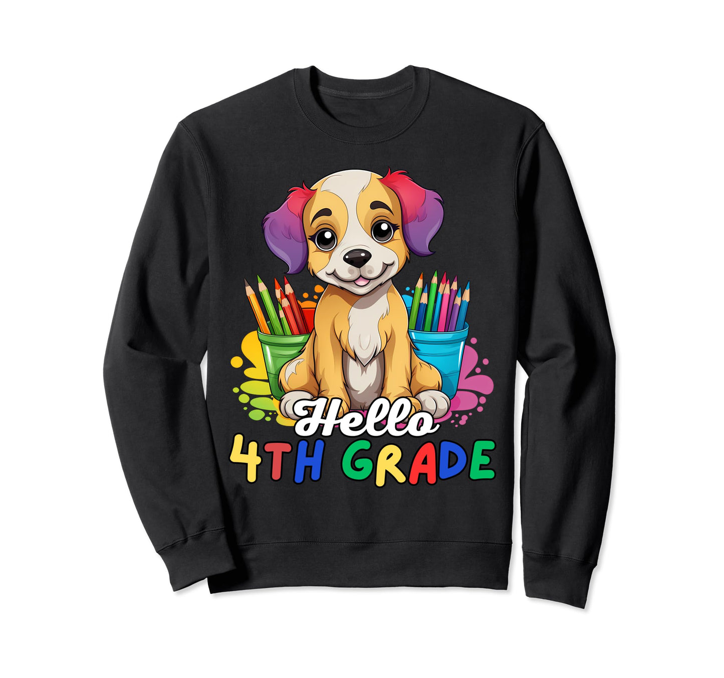 Hello 4Th Grade Back To School Sweatshirt - Streetwear Style for Adults - T-Shirt, Sweatshirt, Hoodie