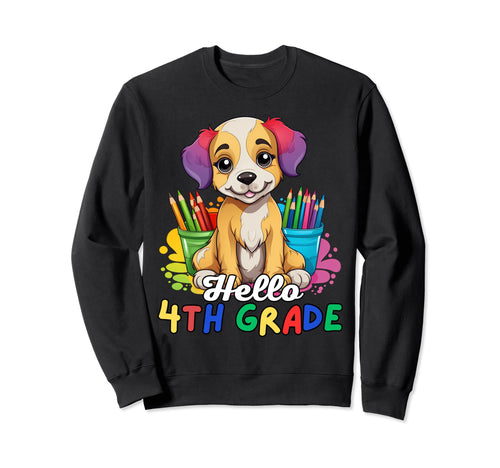 Hello 4Th Grade Back To School Sweatshirt - Streetwear Style for Adults - T-Shirt, Sweatshirt, Hoodie