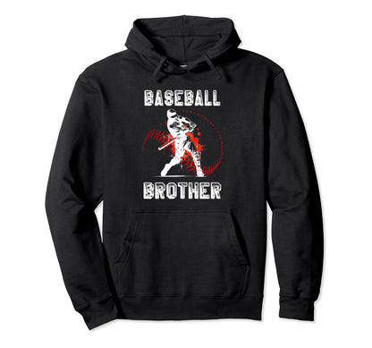 Baseball Brother Gift Brother Hoodie - Aesthetic Graphic for Adults - T-Shirt, Sweatshirt, Hoodie