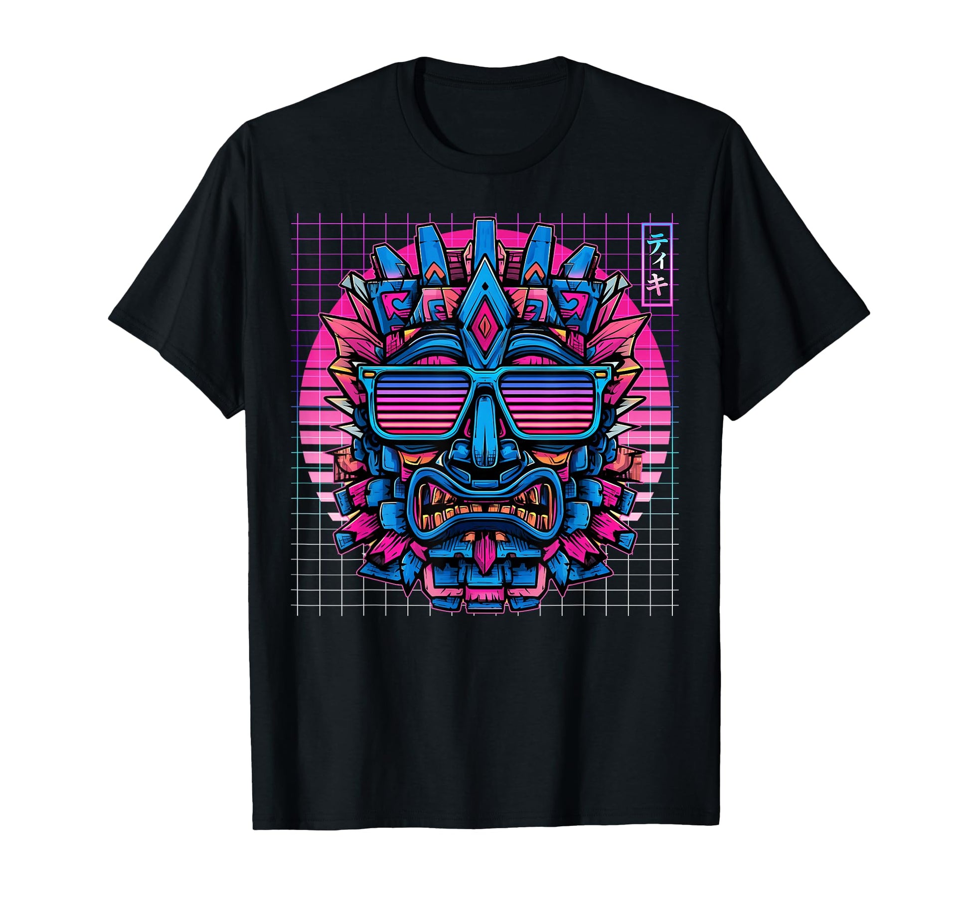 Tiki Sunglasses Luau Hawaiian Hawaii T-Shirt - Custom Art Print Men Women - T-Shirt, Sweatshirt, Hoodie