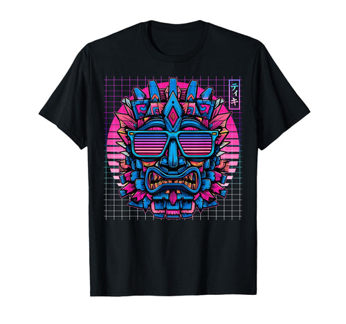Tiki Sunglasses Luau Hawaiian Hawaii T-Shirt - Custom Art Print Men Women - T-Shirt, Sweatshirt, Hoodie