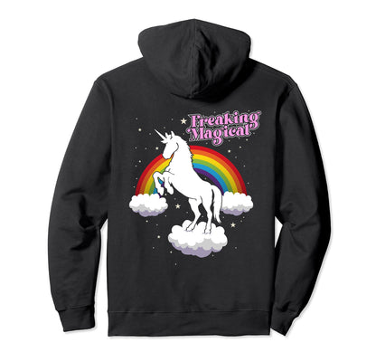 Funny Freaking Magical Unicorn Rainbow Hoodie - Trendy Graphic Men Women - T-Shirt, Sweatshirt, Hoodie