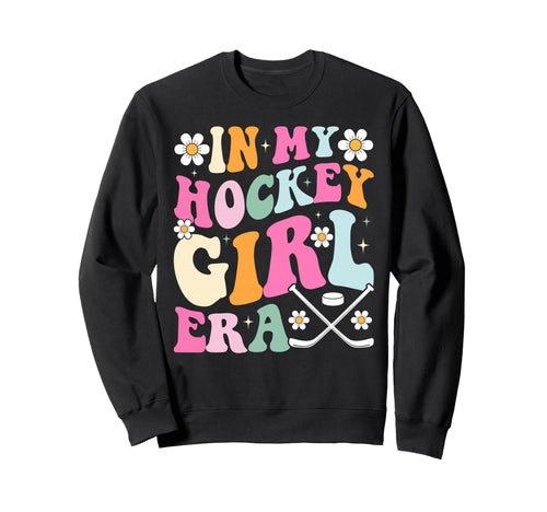 My Hockey Era Game Day Groovy Hockey Sweatshirt - Novelty Apparel Unisex - T-Shirt, Sweatshirt, Hoodie