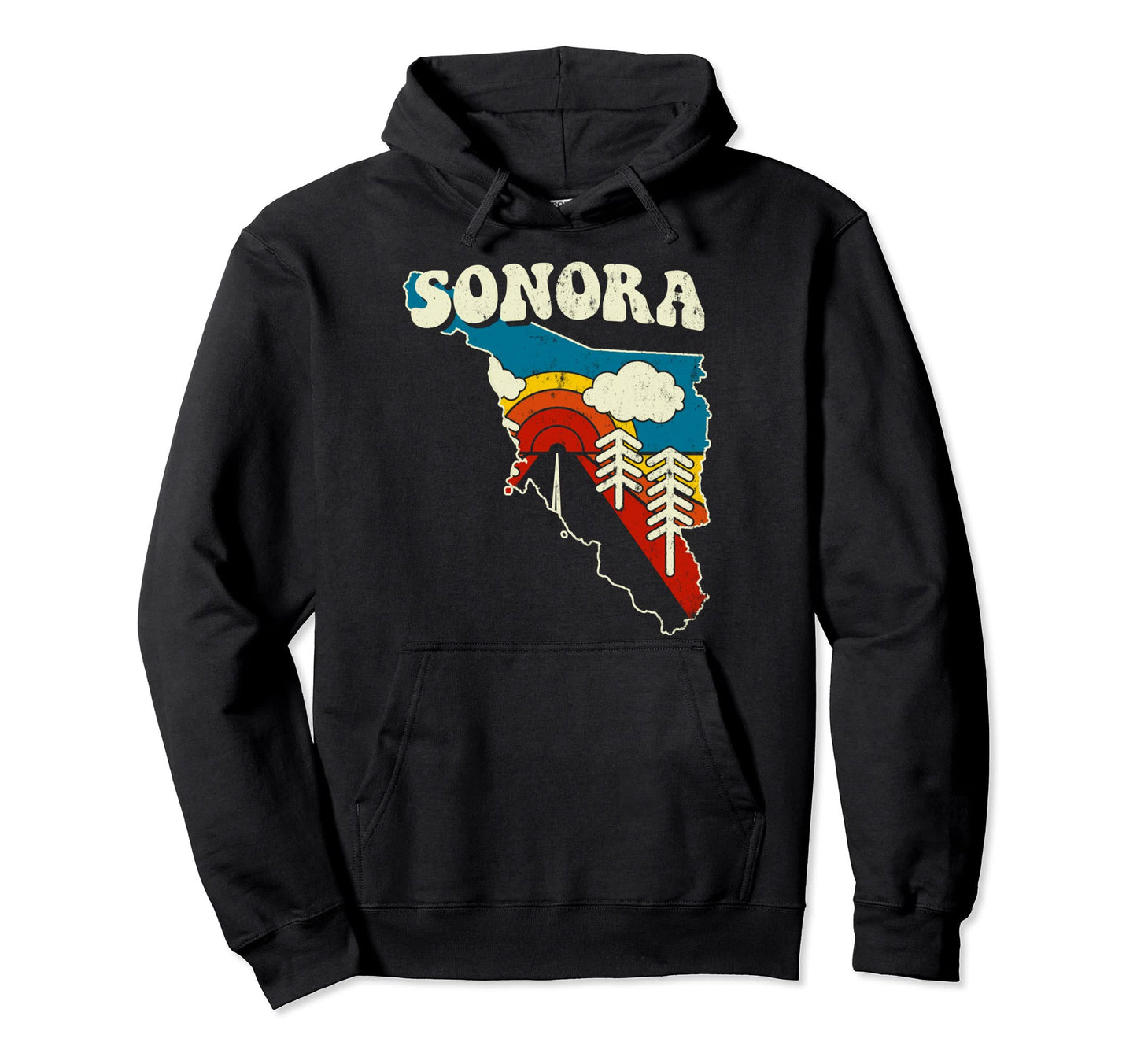 Sonora Mexican State Rainbow Mexico Hoodie - Aesthetic Graphic for Adults - T-Shirt, Sweatshirt, Hoodie
