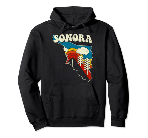 Sonora Mexican State Rainbow Mexico Hoodie - Aesthetic Graphic for Adults - T-Shirt, Sweatshirt, Hoodie