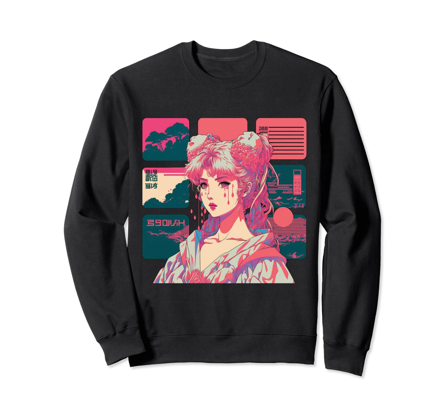 Vaporwave Aesthetic 90S Egirl Sweatshirt - Streetwear Style Unisex - T-Shirt, Sweatshirt, Hoodie