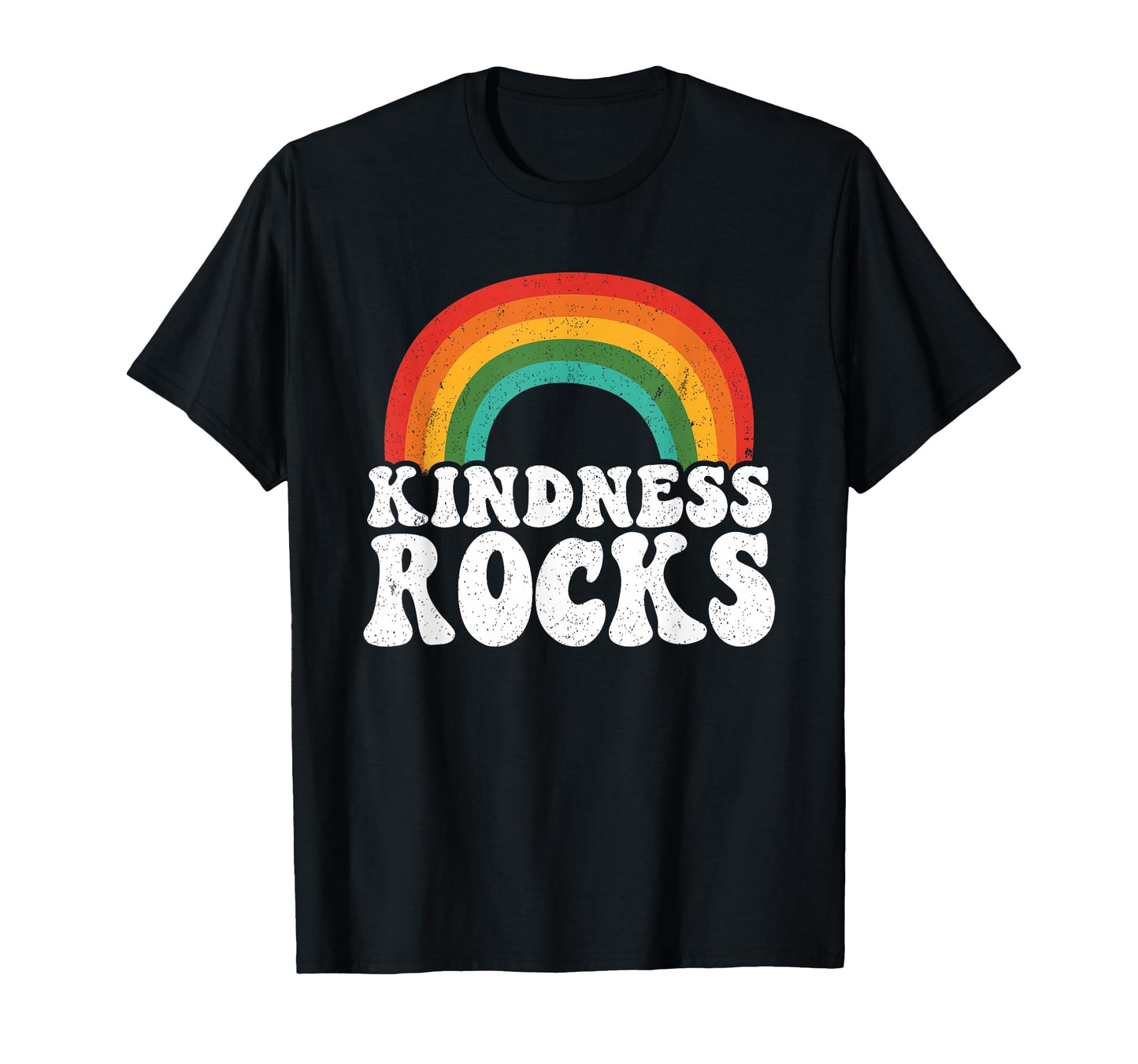Anti Bullying Hippie Teacher Rainbow T-Shirt - Minimalist Print Unisex - T-Shirt, Sweatshirt, Hoodie