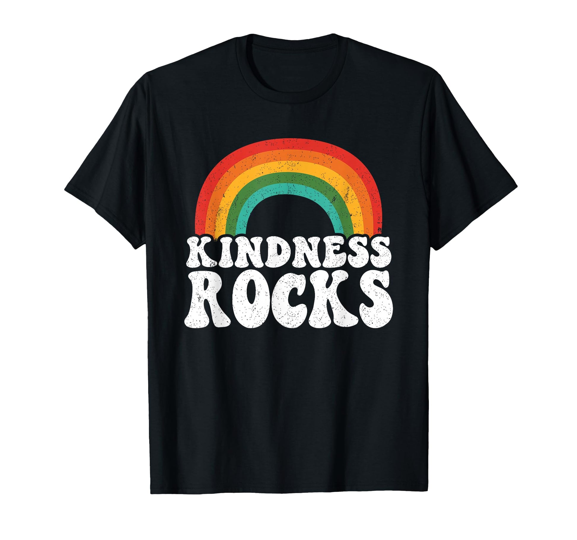 Anti Bullying Hippie Teacher Rainbow T-Shirt - Minimalist Print Unisex - T-Shirt, Sweatshirt, Hoodie