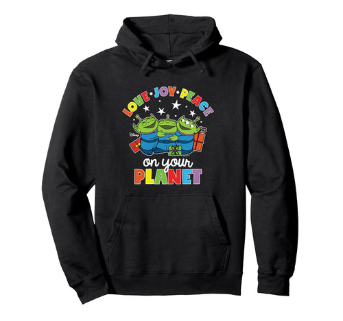 Toy Story Love Joy Peace Your Planet Hoodie - Minimalist Print for Adults - T-Shirt, Sweatshirt, Hoodie