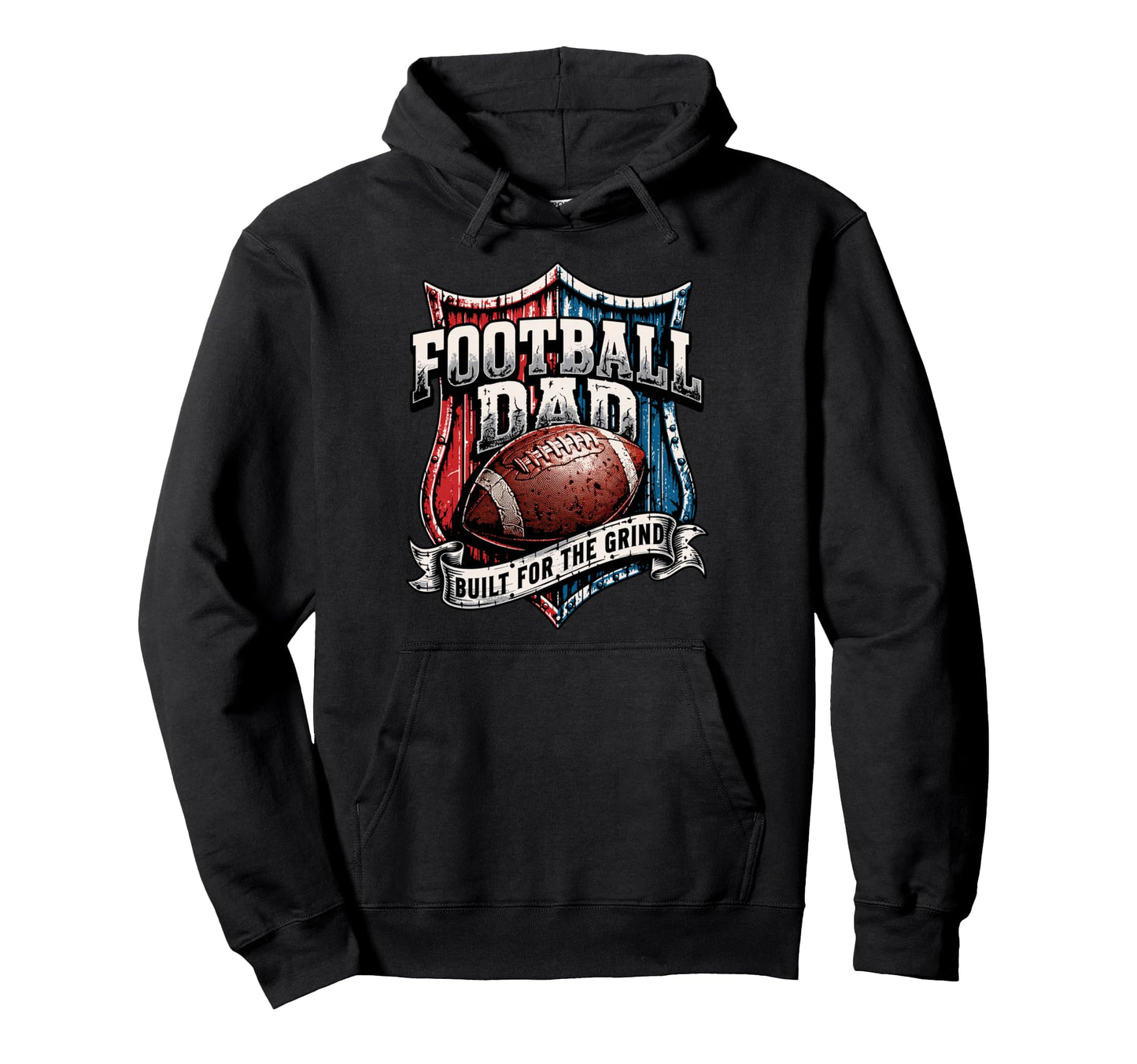 Patriotic American Football Papa Football Hoodie - Novelty Apparel Unisex - T-Shirt, Sweatshirt, Hoodie