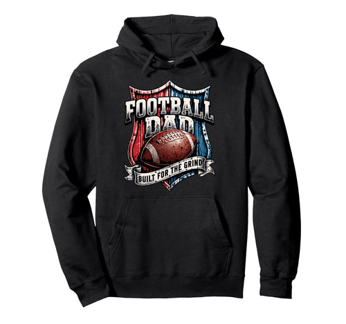 Patriotic American Football Papa Football Hoodie - Novelty Apparel Unisex - T-Shirt, Sweatshirt, Hoodie
