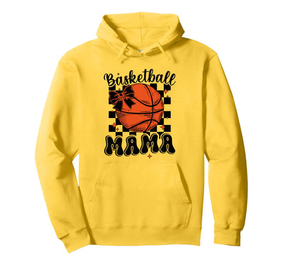 Basketball Mom Art Mothers Day Gameday Hoodie - Unique Graphic Men Women - T-Shirt, Sweatshirt, Hoodie