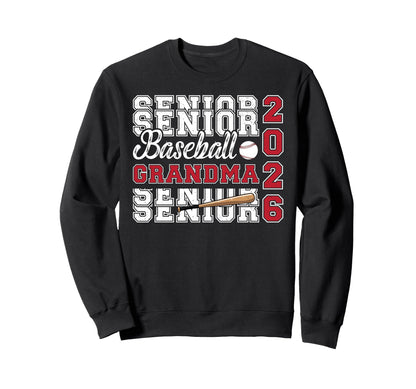Baseball Senior Grandma Senior Sweatshirt - Fun Novelty Design Men Women - T-Shirt, Sweatshirt, Hoodie