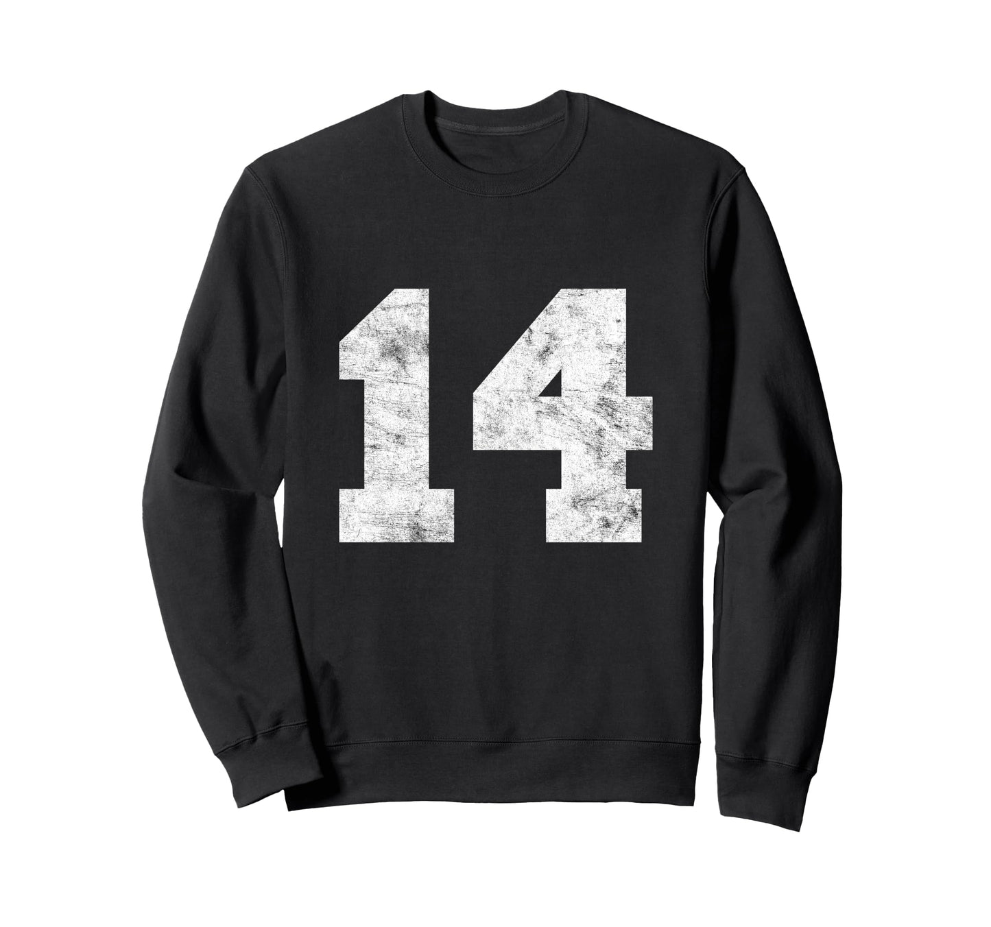 Lucky Number 14 Birthday Sports Sweatshirt - Aesthetic Graphic Unisex - T-Shirt, Sweatshirt, Hoodie